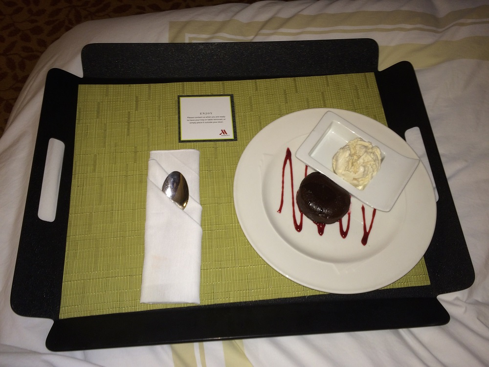 Dessert at Marriott Hotel