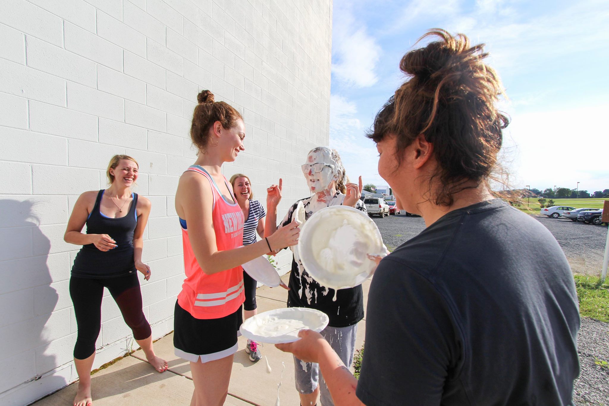Pie in the face / hair etc.