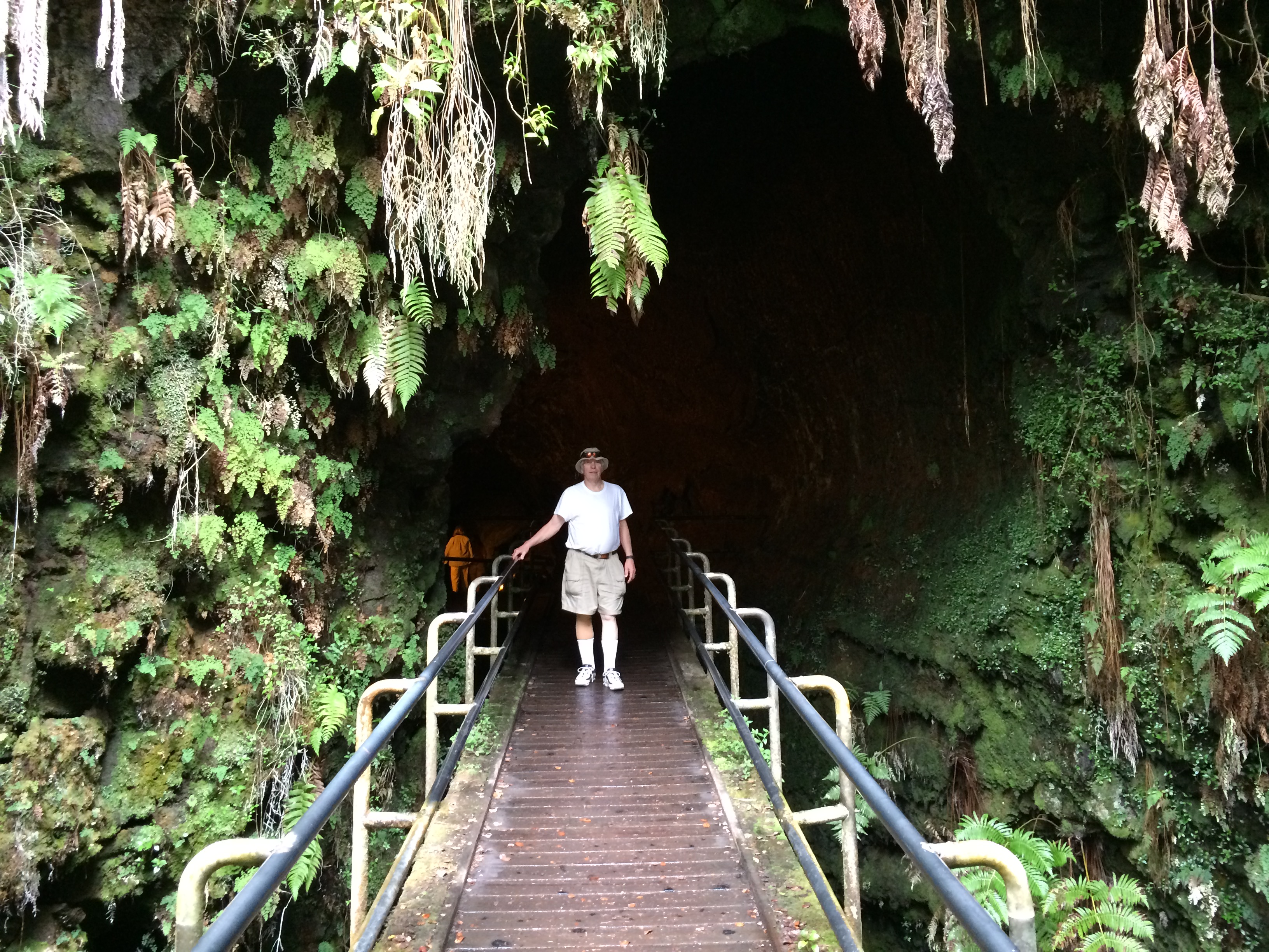 Dad at the lava tube