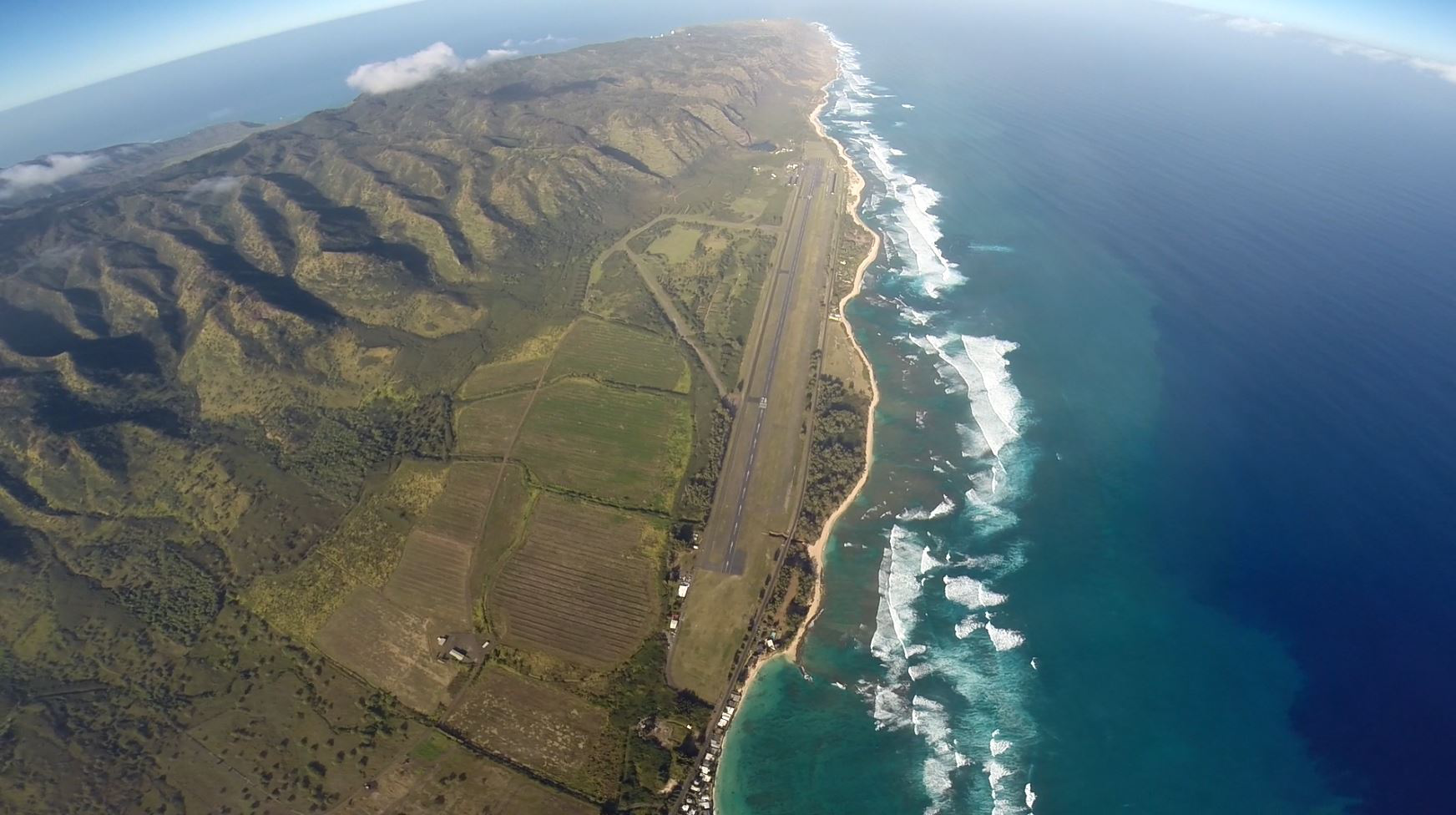 Aerial shot of Pacific Skydiving Center
