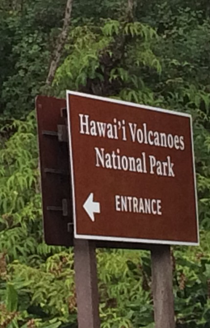 Hawaiʻi Volcanoes National Park Sign