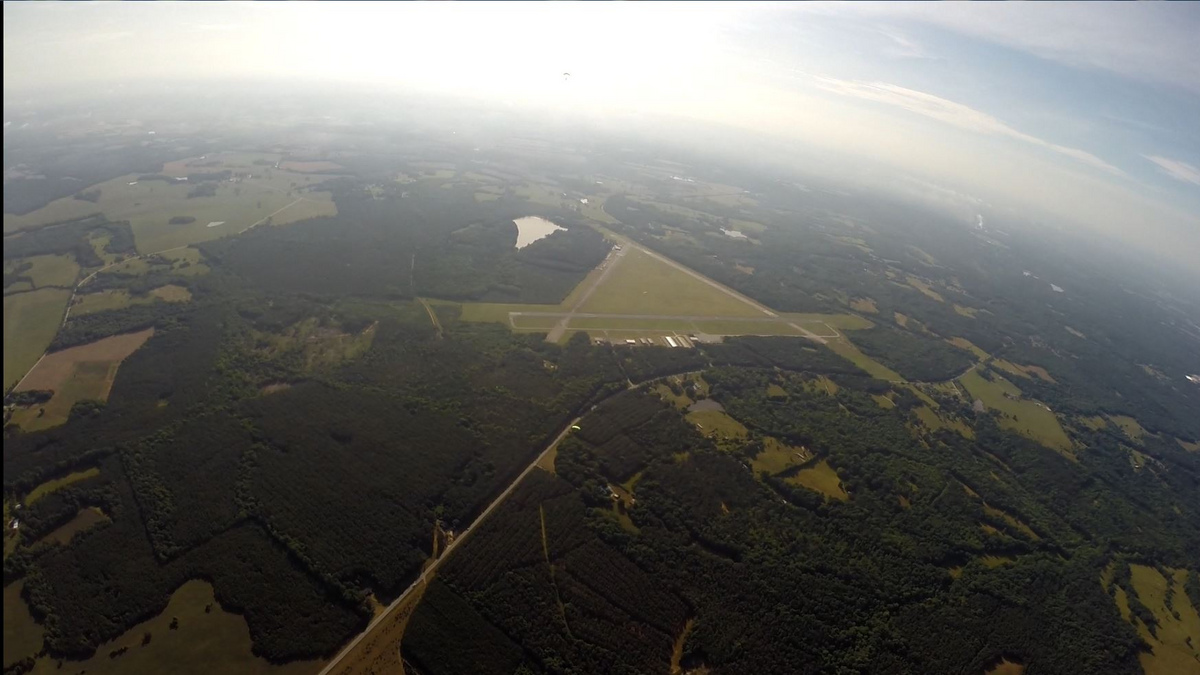 So far away - above Skydive Carolina