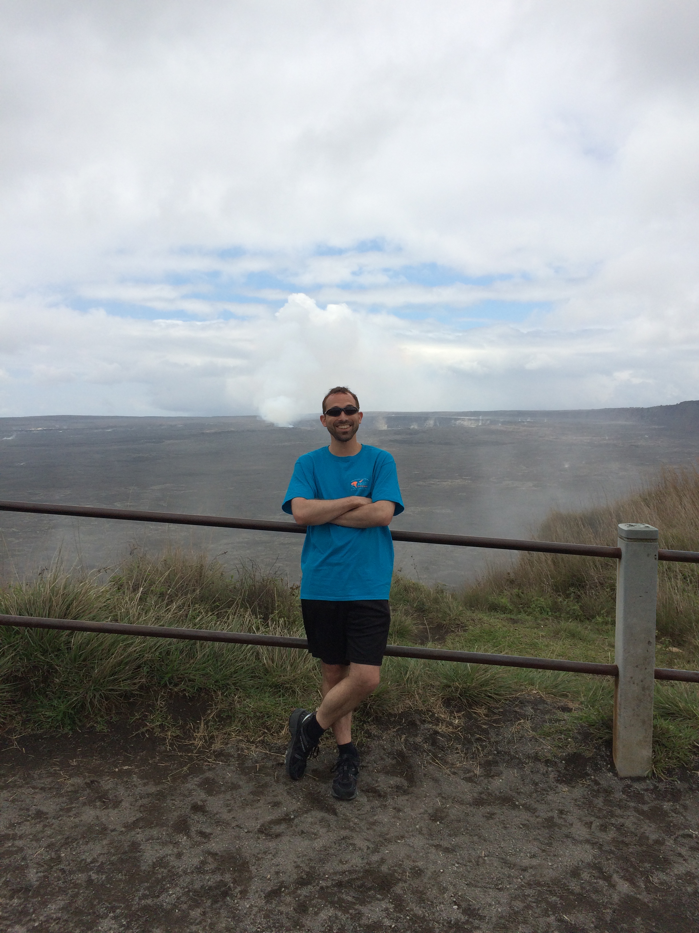 Matt at Kilauea Caldera