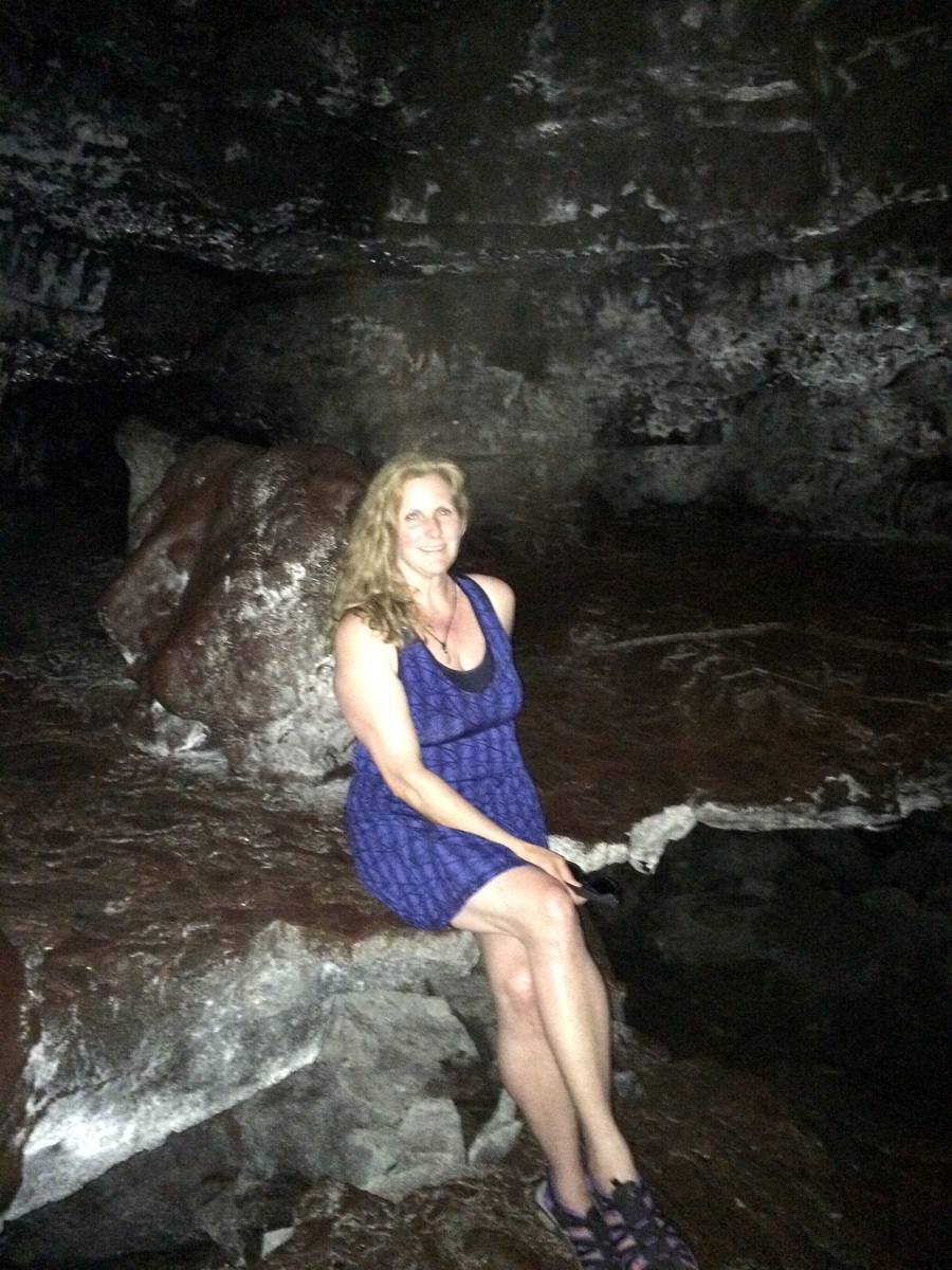 Sarah in Kaumana Caves