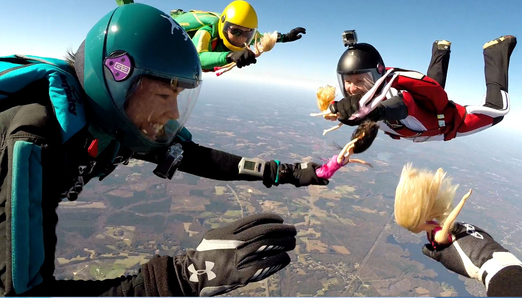 Freefall with Barbie