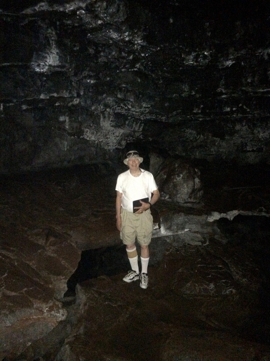Dad in Kaumana Cave